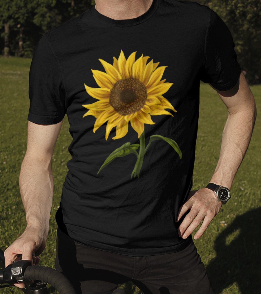 Sunflower Sunshine Watercolor Floral T-Shirt