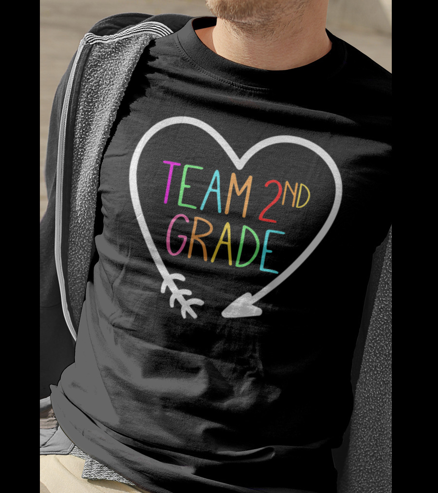 Team 2nd Grade Heart Arrow T-Shirt