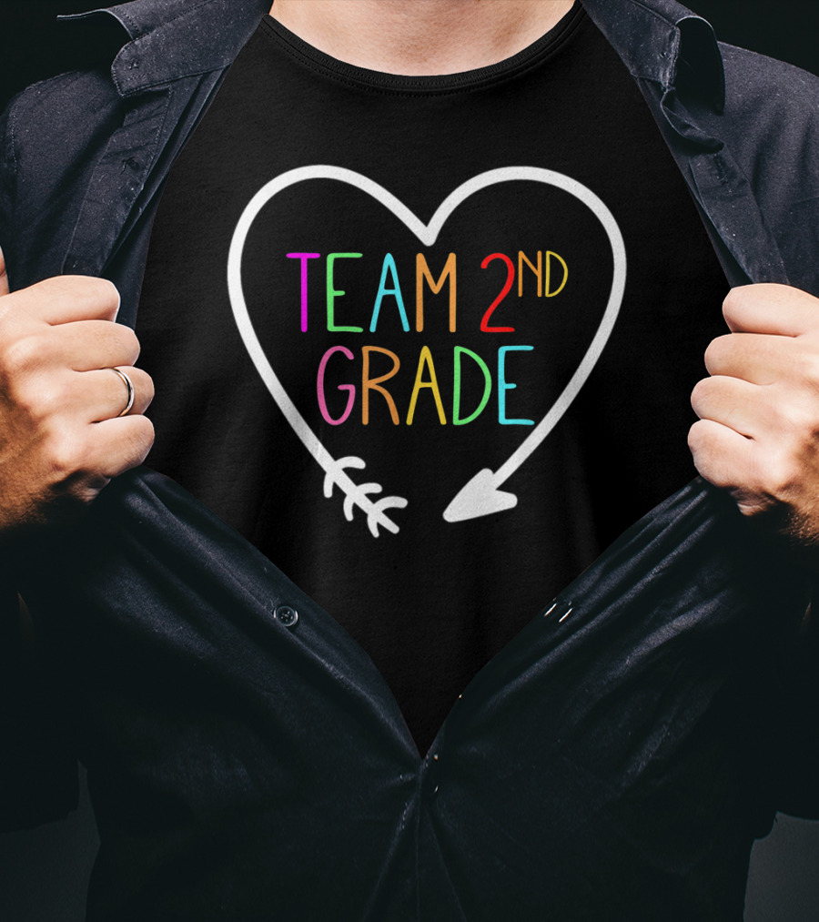 Team 2nd Grade Heart Arrow T-Shirt
