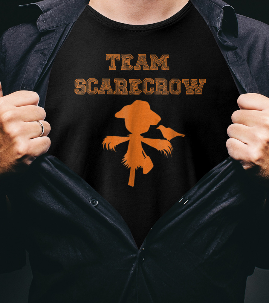 Team Scarecrow Silhouette With Crow T-Shirt