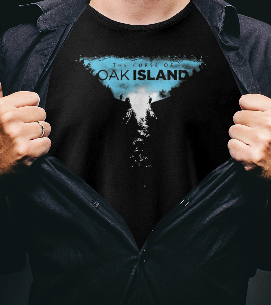 The Curse Of Oak Island Mysterious Treasure Excavation Scene T-Shirt