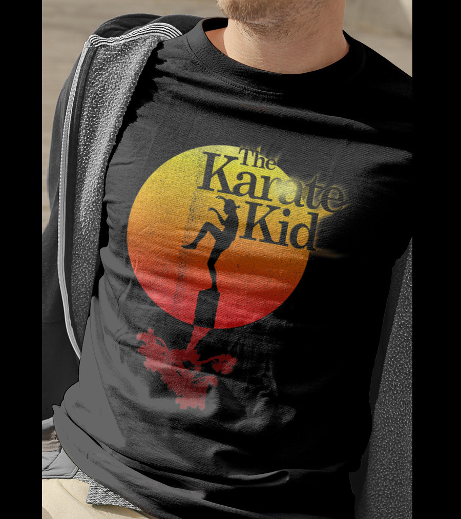 The Karate Kid Crane Kick Sun Gradient Circle T-Shirt