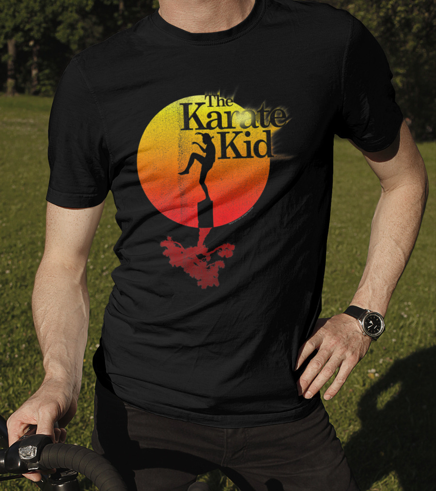 The Karate Kid Crane Kick Sun Gradient Circle T-Shirt