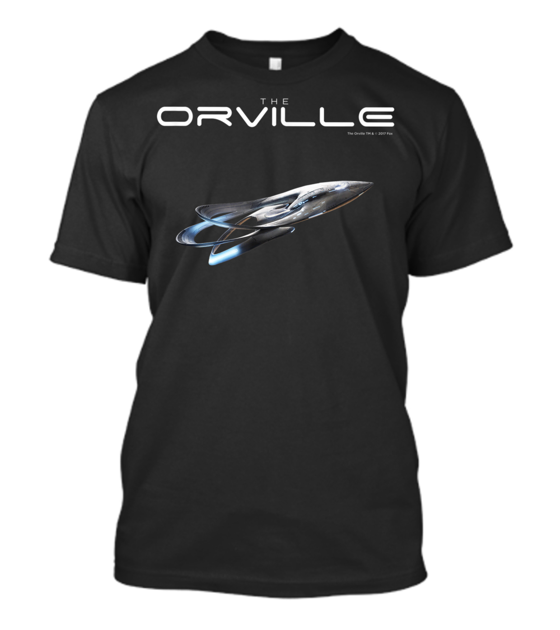 The Orville Ship U.S.S. Orville ECV-197 Sci-Fi Series Fan Merchandise T-Shirt