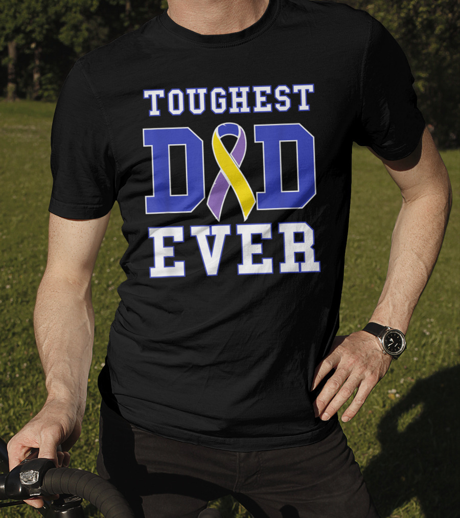 Toughest Dad Ever Bladder Cancer Awareness T-Shirt