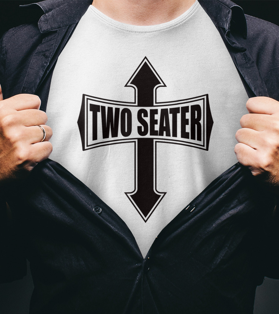 Two Seater Funny Party Gag Cross Arrows T-Shirt