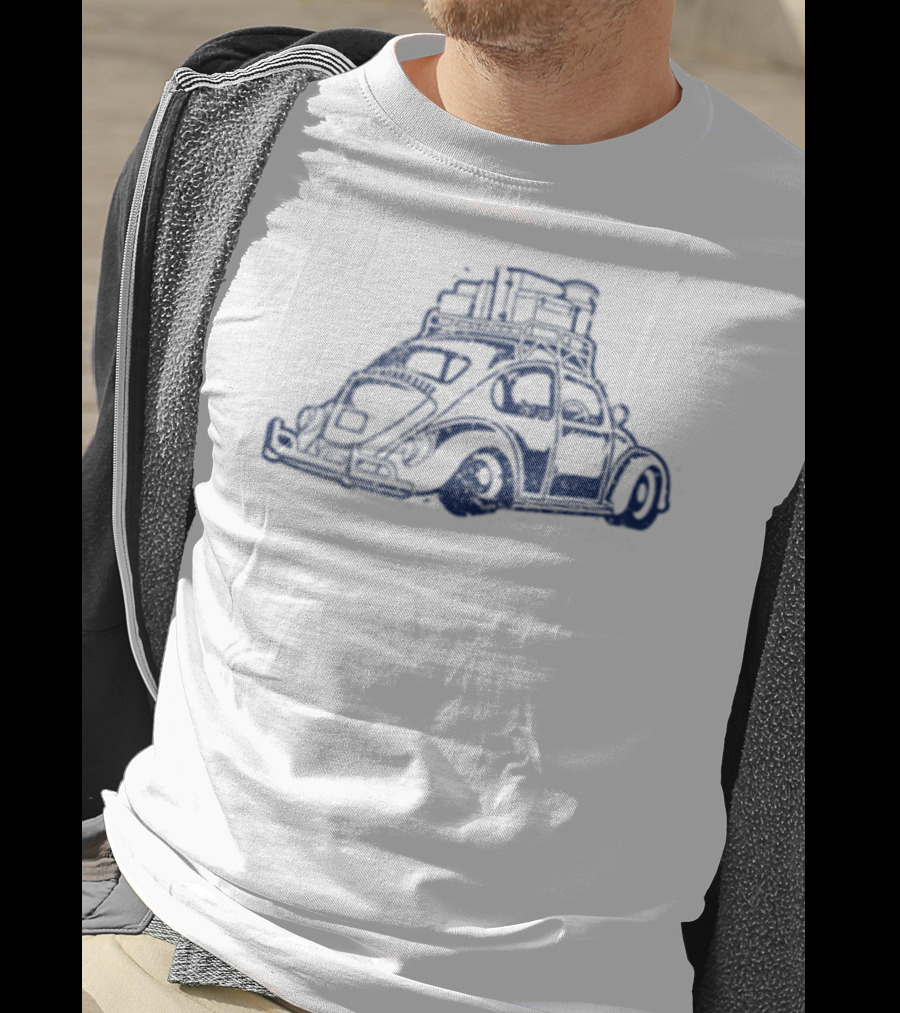 Vee Dub California Beach Bug Vintage Travel Adventure T-Shirt