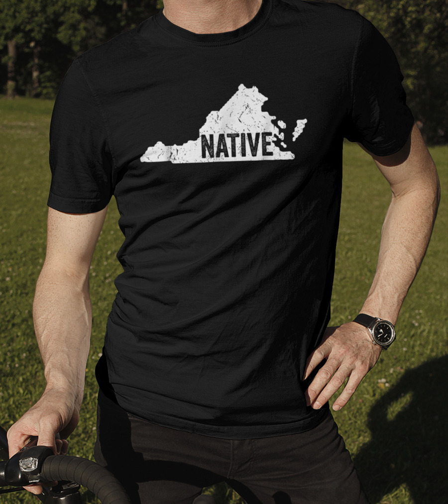 Virginia Native Old Dominion VA State Map T-Shirt