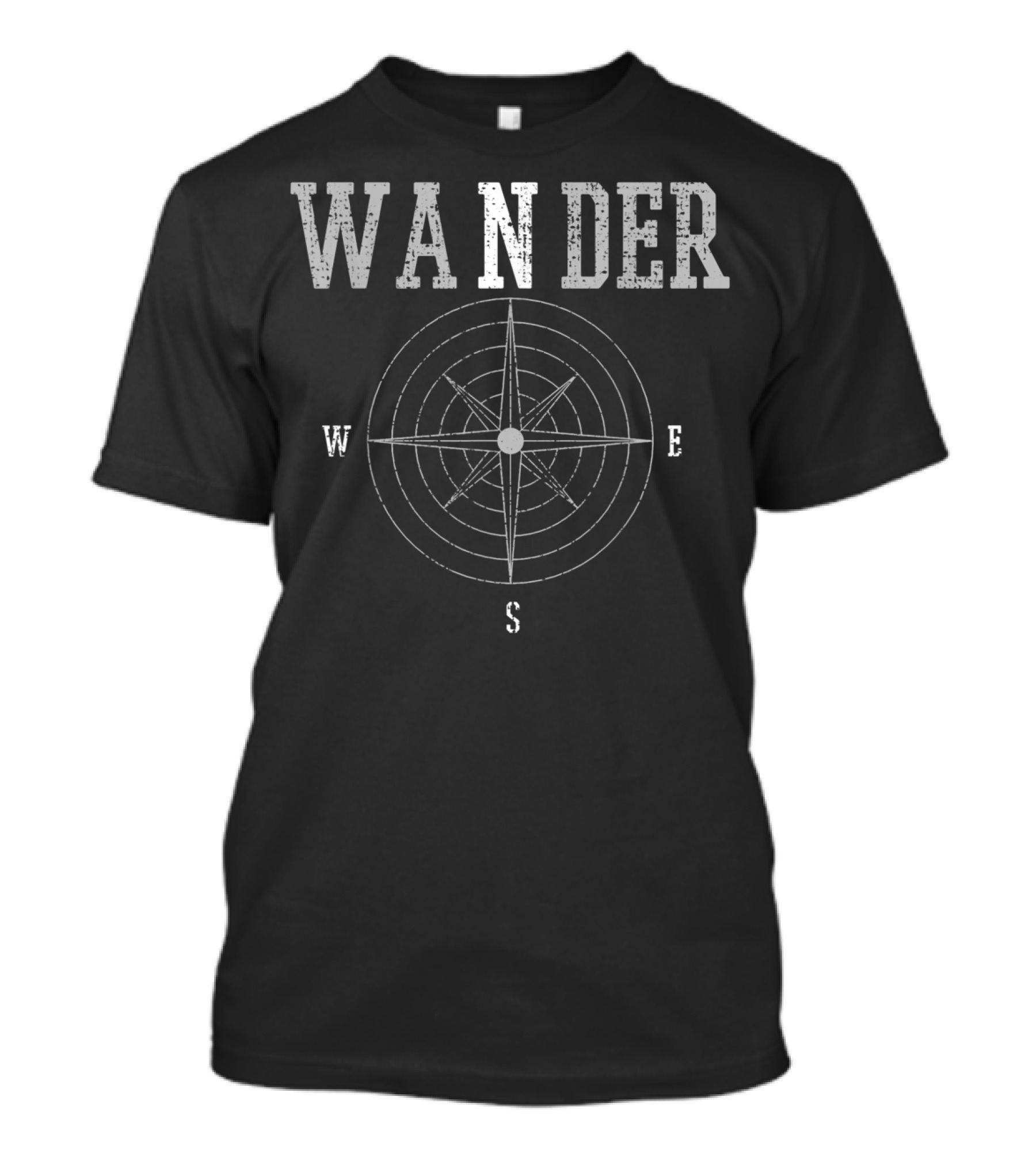 Wander Compass Rose Hiking Camping Adventure T-Shirt