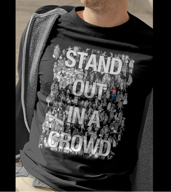 Stand Out In A Crowd Where's Waldo Iconic Search Puzzle T-Shirt