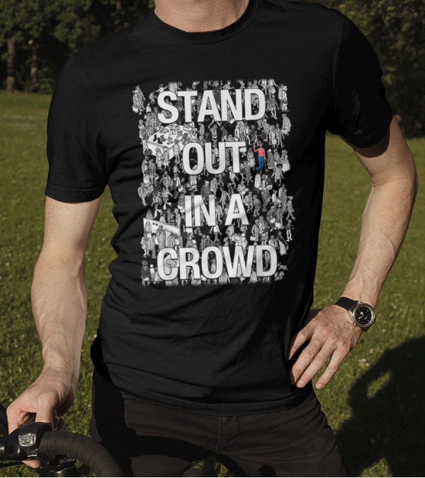 Stand Out In A Crowd Where's Waldo Iconic Search Puzzle T-Shirt