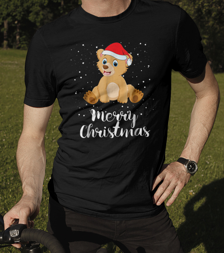 Bear Merry Christmas Funny Family Group Matching T-Shirt