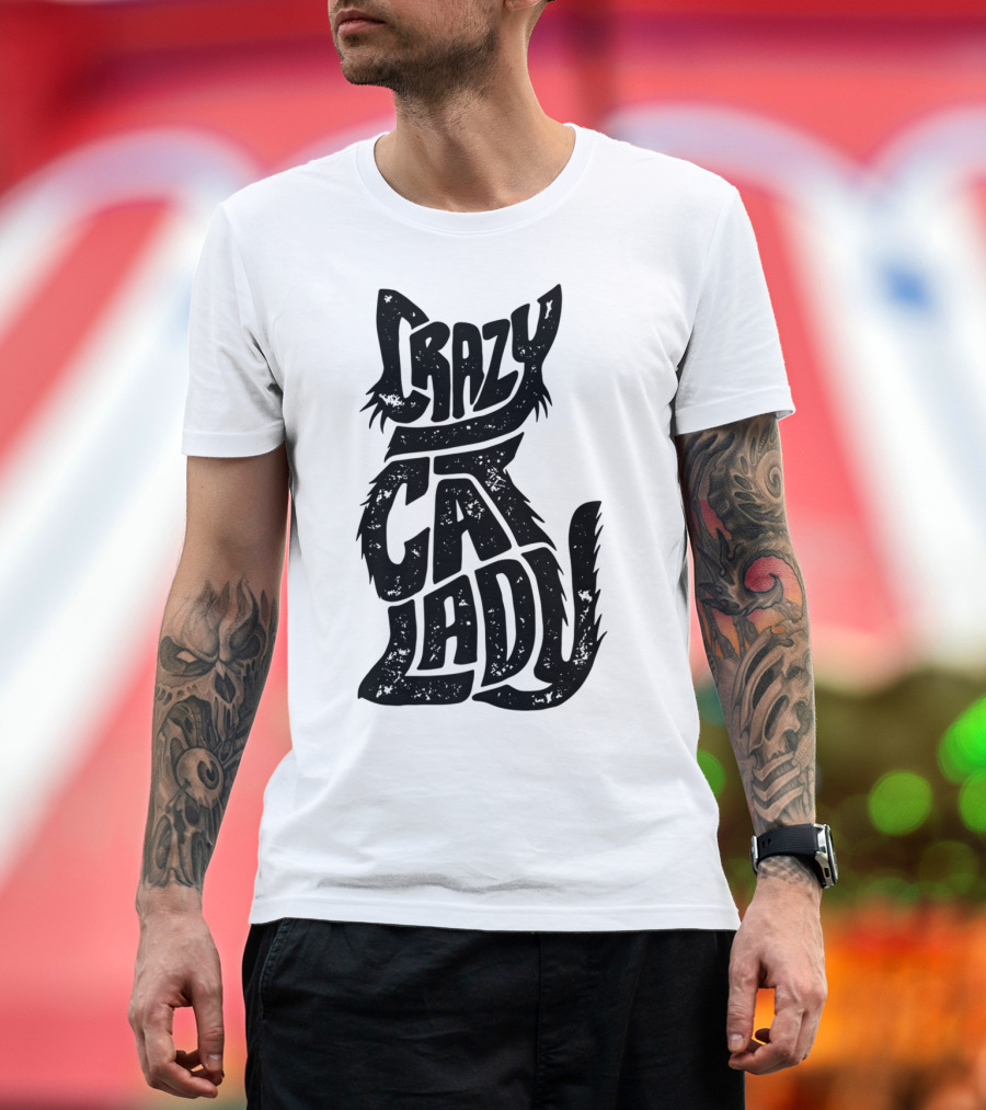 Crazy Cat Lady Funny Cats Kitty Kitten Vintage T-Shirt