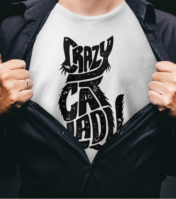 Crazy Cat Lady Funny Cats Kitty Kitten Vintage T-Shirt