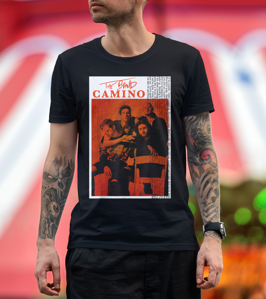 The Band Camino See Tryhard Music Through Orange T-Shirt