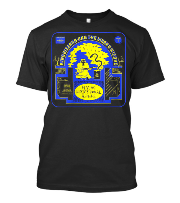King Gizzard And The Lizard Wizard Flying Microtonal Banana Volume 1 Micro Tuning Inspiration T-Shirt