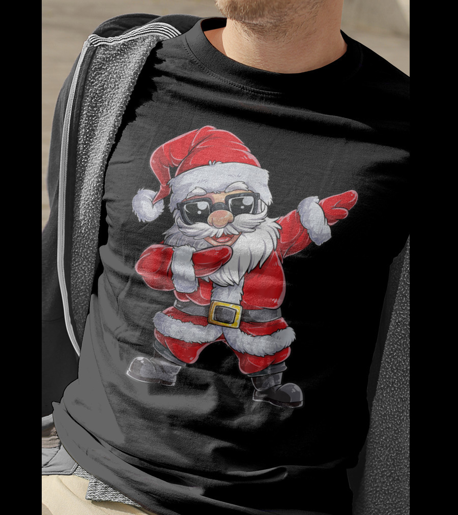 Santa Dab With Sunglasses Joyful Holiday T-Shirt