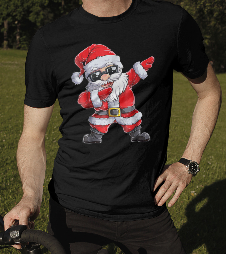 Santa Dab With Sunglasses Joyful Holiday T-Shirt