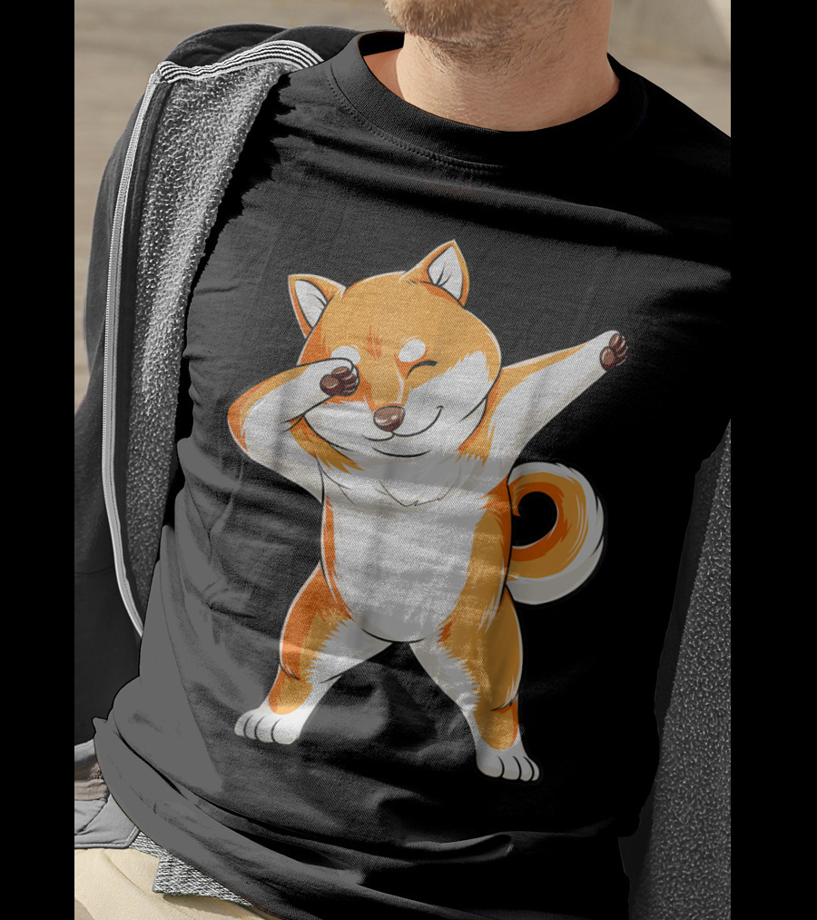 Dabbing Shiba Inu Dog Puppy Animal Lover T-Shirt