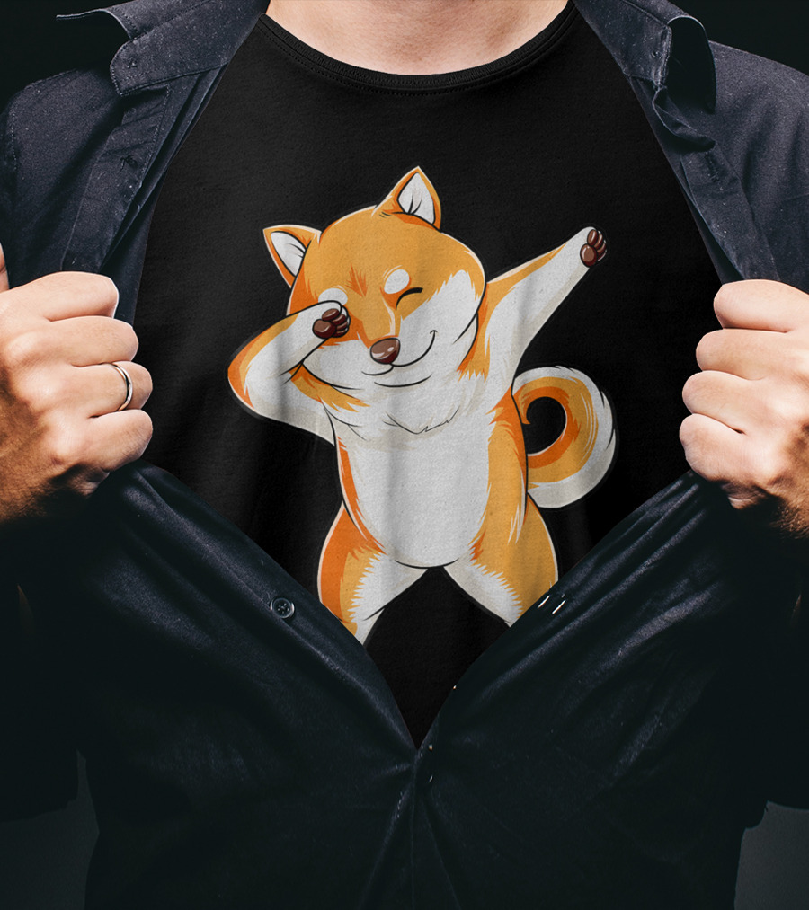 Dabbing Shiba Inu Dog Puppy Animal Lover T-Shirt