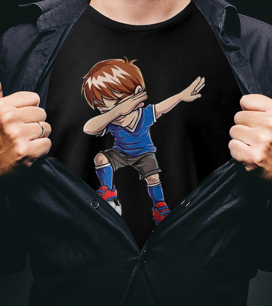 Dabbing Soccer Player With Ball T-Shirt
