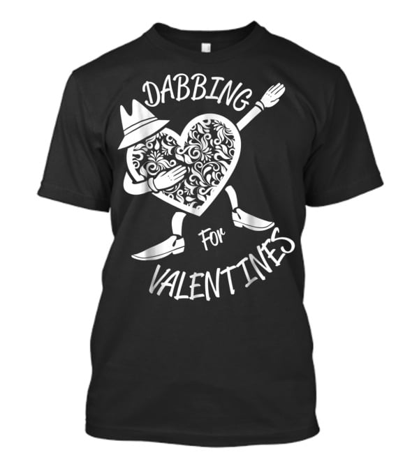 Dabbing For Valentines Heart Day Boyfriend T-Shirt
