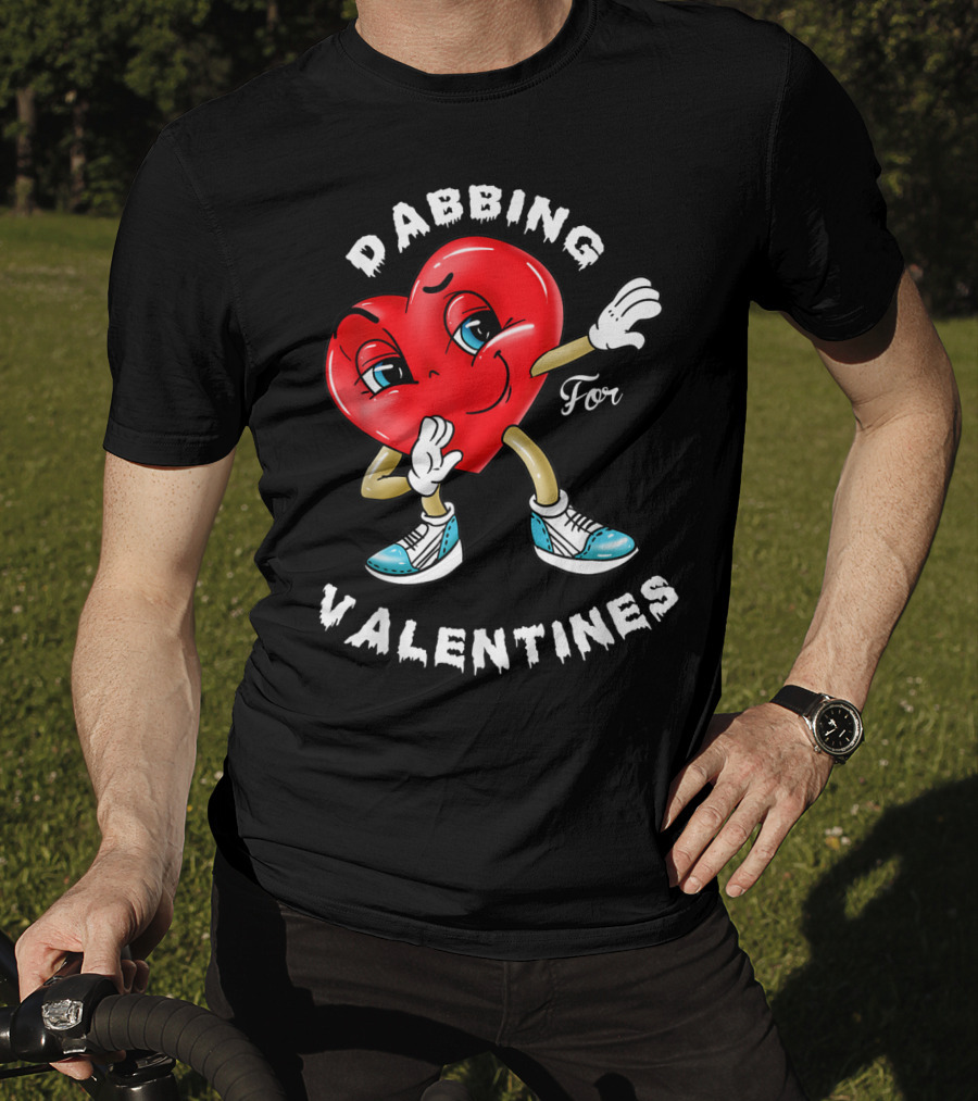 Dabbing Valentines Heart For Girlfriend T-Shirt