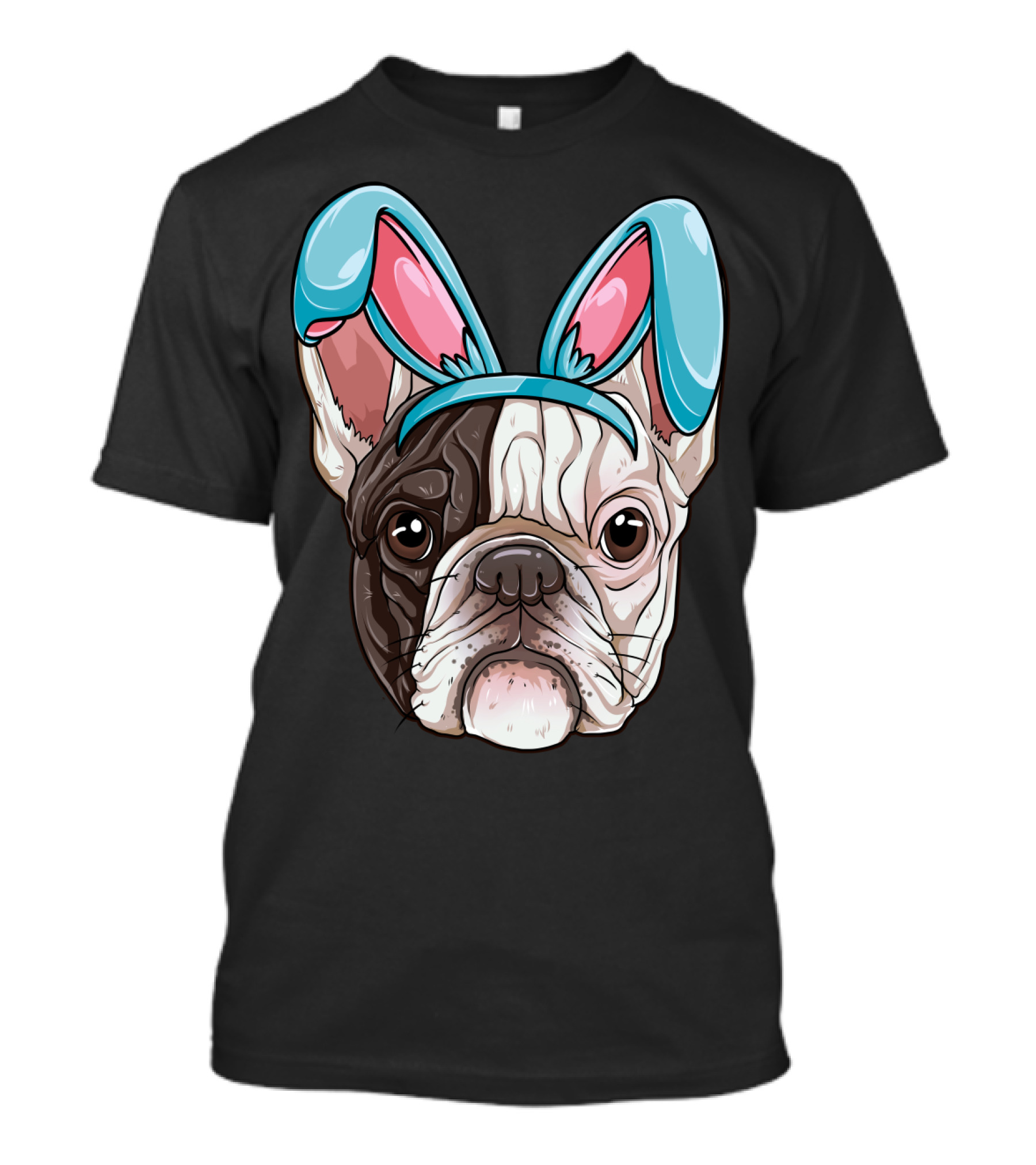Easter Bunny Ears On French Bulldog Dog Boys Girl T-Shirt
