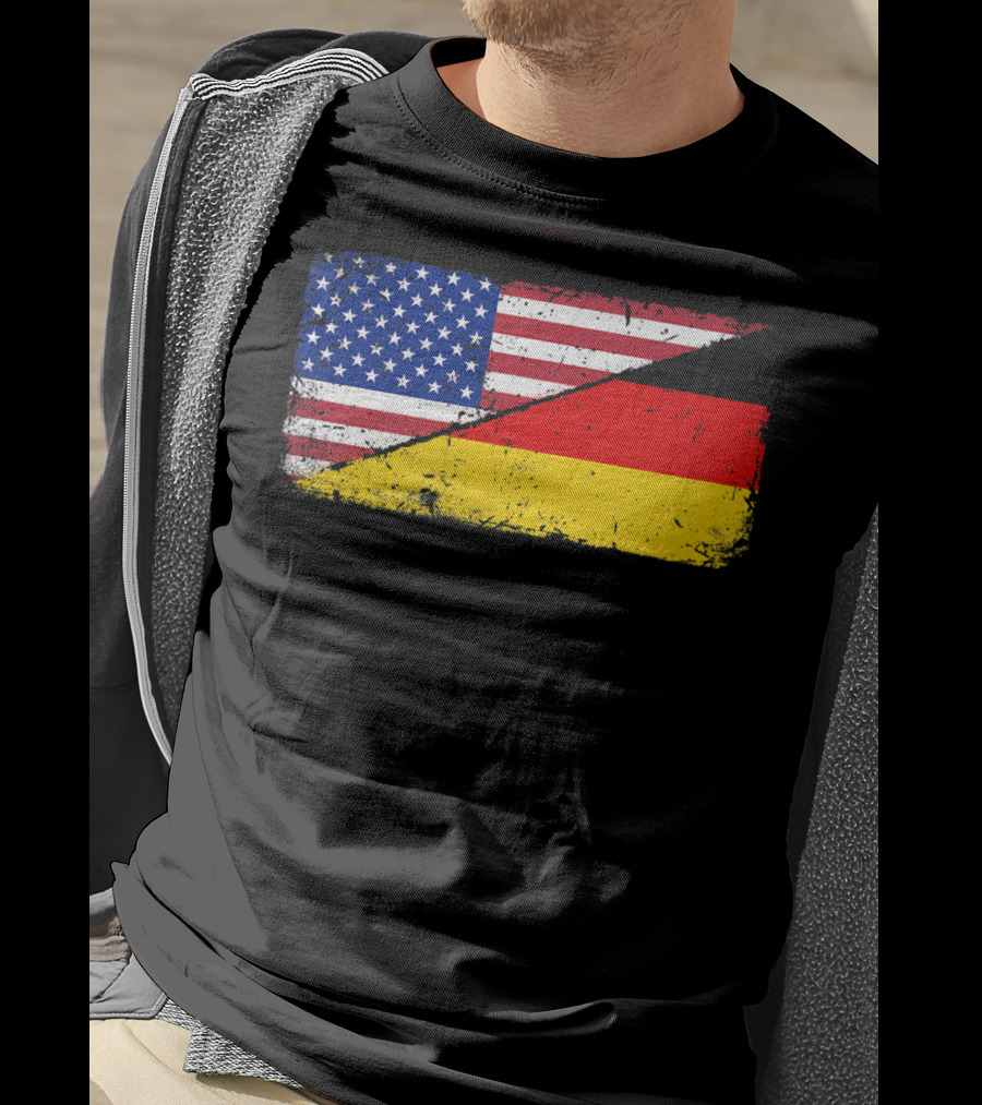 German American Flag Oktoberfest Mashup T-Shirt
