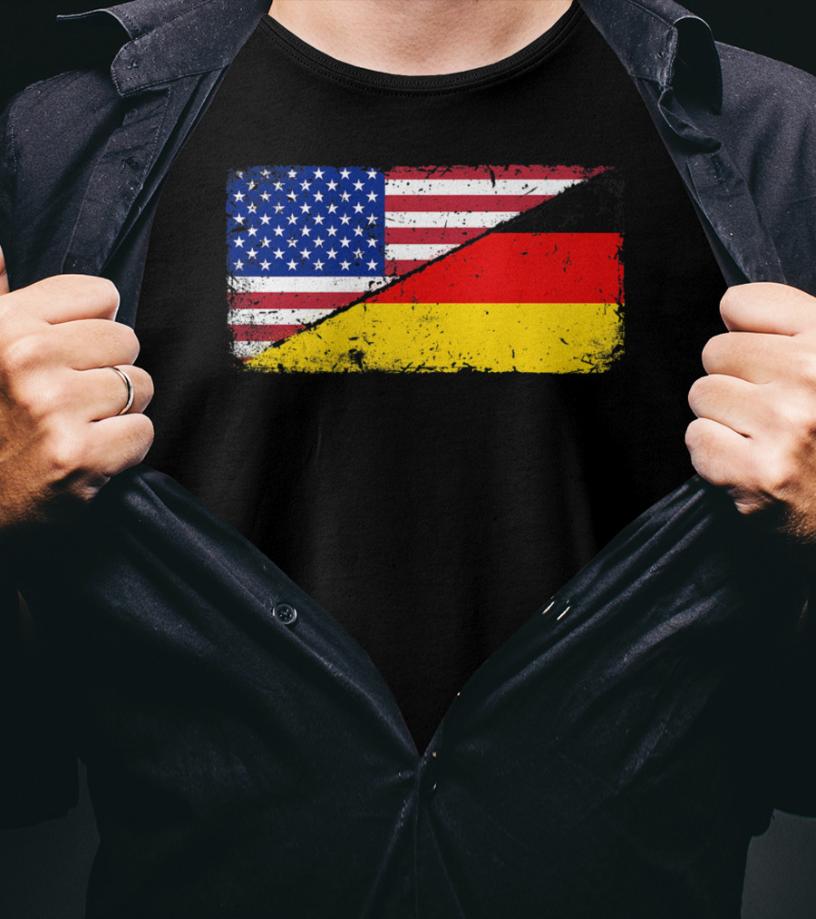 German American Flag Oktoberfest Mashup T-Shirt