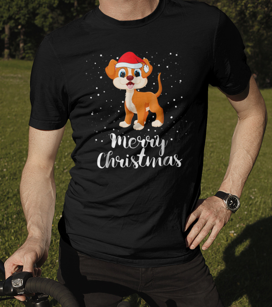 Merry Christmas Dog Funny Christmas Matching Family Group T-Shirt