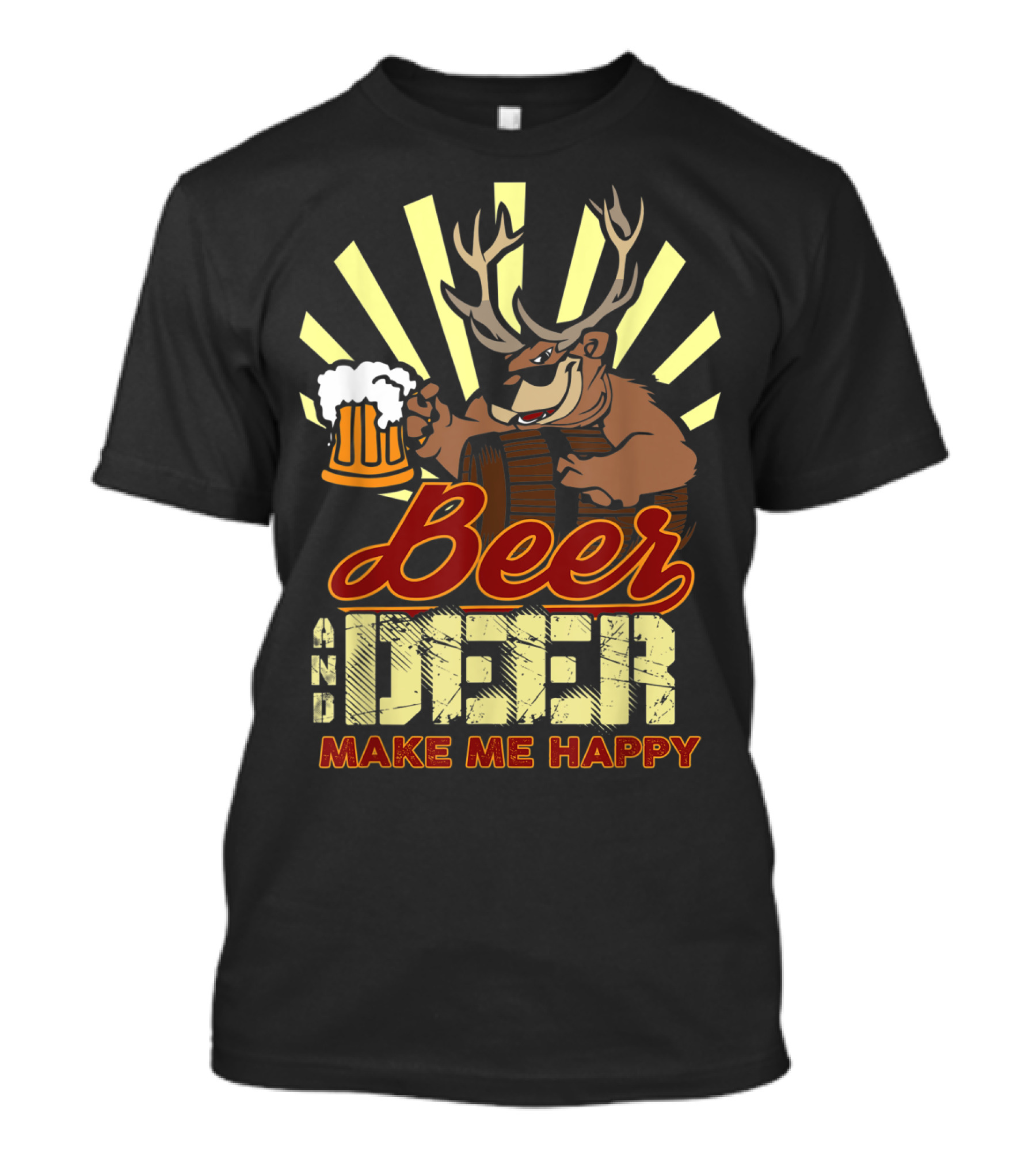 Beer And Deer Make Me Happy T-Shirt
