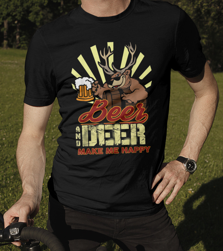 Beer And Deer Make Me Happy T-Shirt
