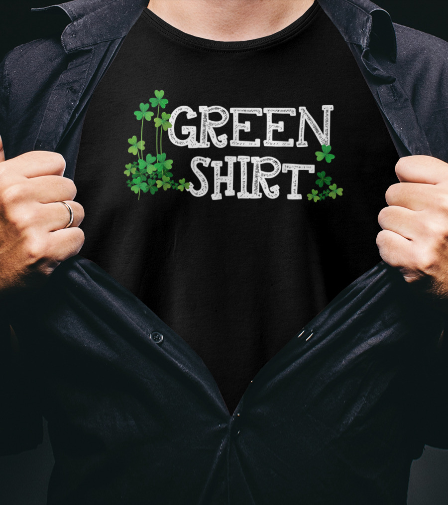 GREEN SHIRT Shamrock Clusters T-Shirt