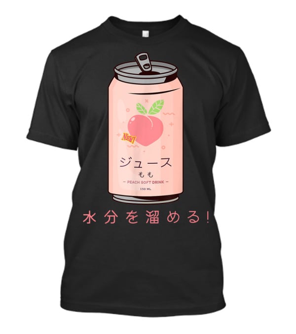 90s Japanese Aesthetic Peach Soft Drink Juice Can 150ML T-Shirt