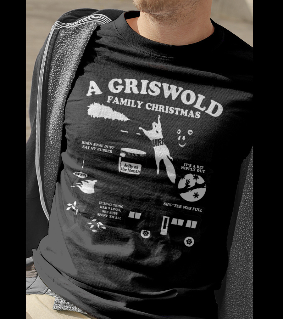 A Griswold Family Christmas Jelly Of The Month Squirrel Eggnog RV T-Shirt