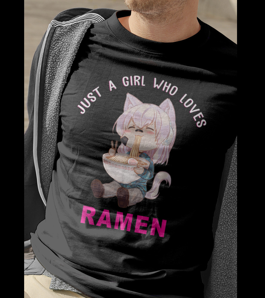 Just A Girl Who Loves Ramen Anime Japanese T-Shirt