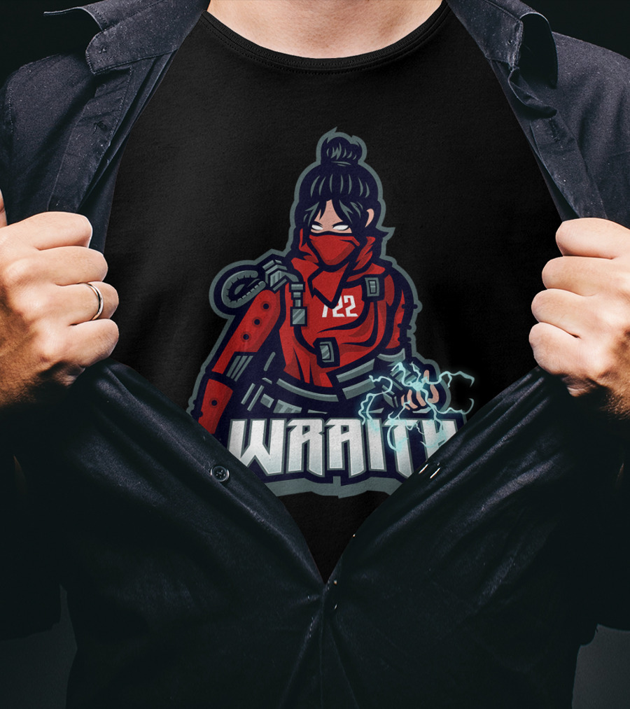 Apex Legends Wraith Red 12 Video Gamer T-Shirt