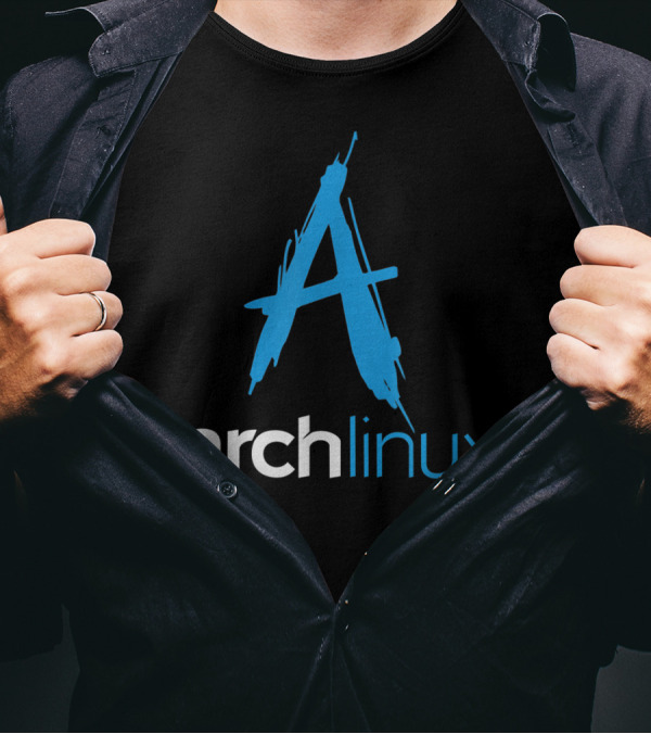 Arch Linux Lover Tagline And Open Source Os Arch Linux T-Shirt