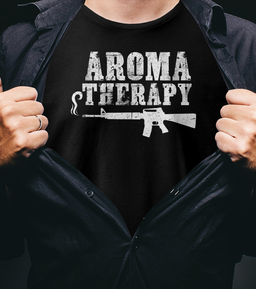 Aromatherapy Gun AR15 Lover Aromatherapy T-Shirt