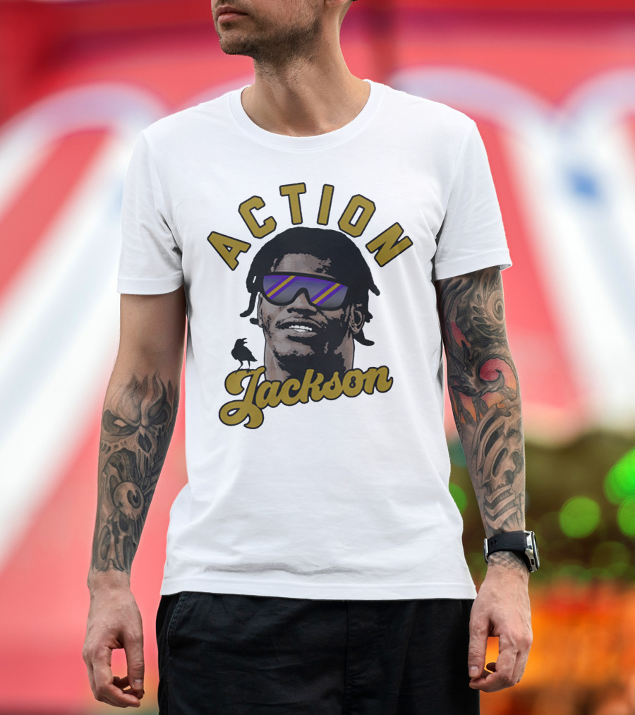 Baltimore Maryland Action Jackson Qb 8 T-Shirt