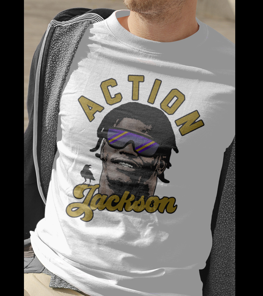 Baltimore Maryland Action Jackson Qb 8 T-Shirt