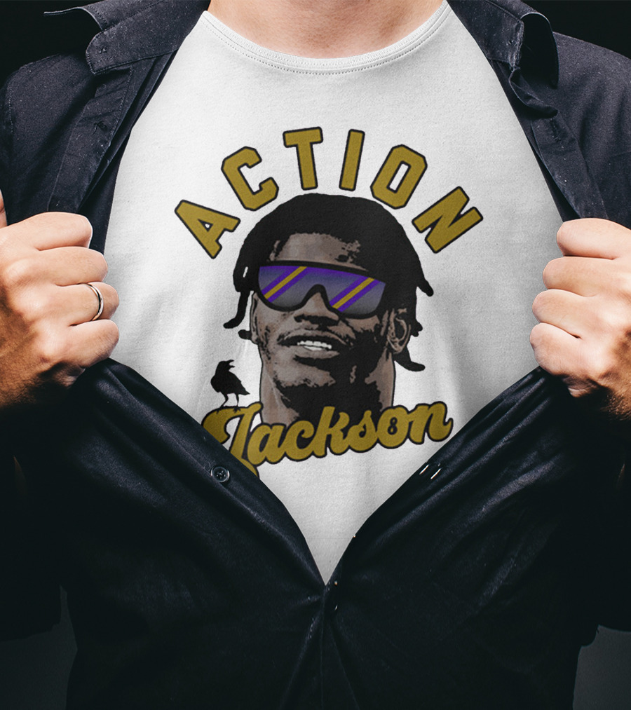 Baltimore Maryland Action Jackson Qb 8 T-Shirt