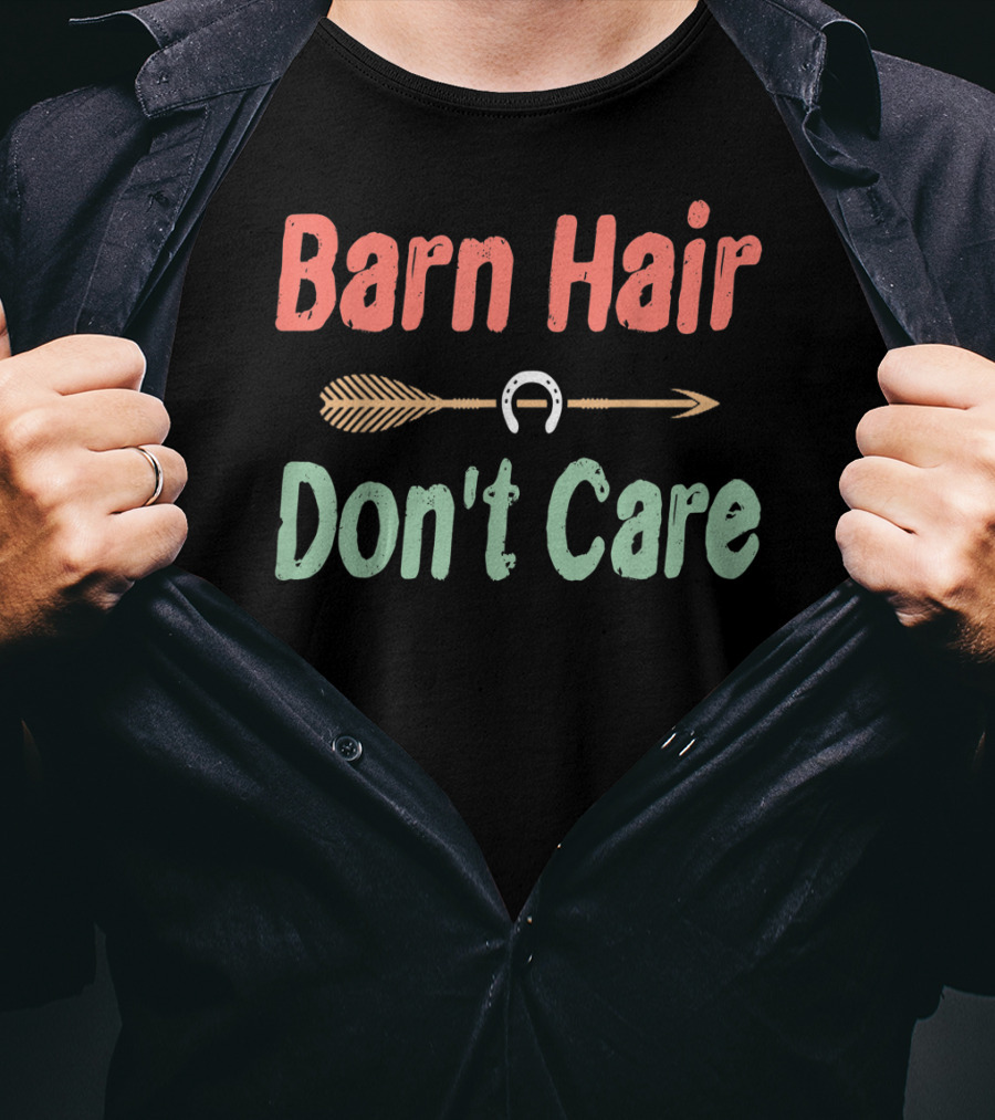 Barn Hair Don't Care Arrow Horseshoe T-Shirt