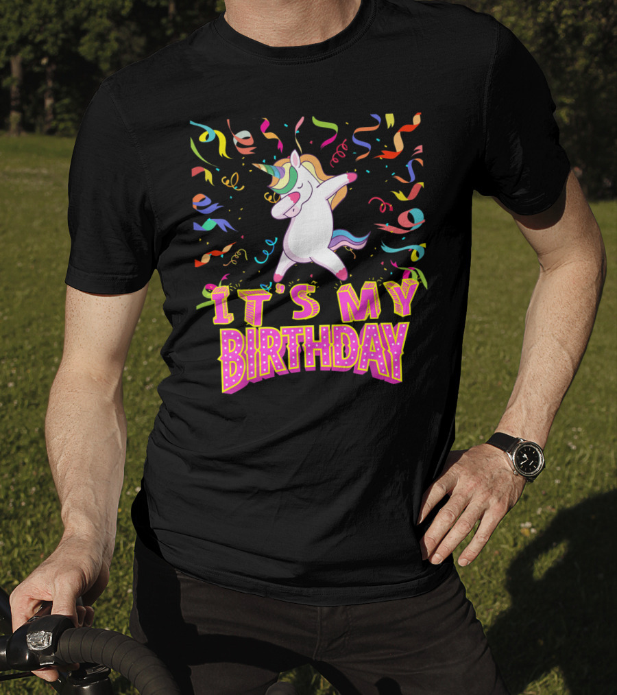 It's My Birthday Dabbing Unicorn Party T-Shirt