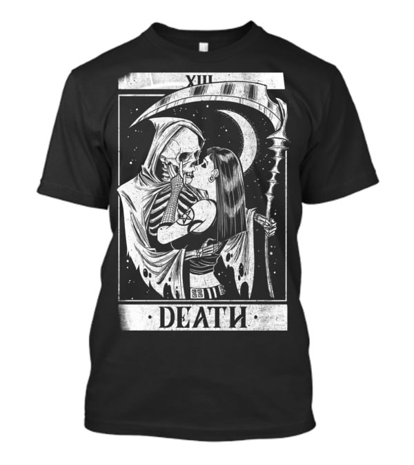 Blackcraft Vintage Death Grim Reaper Tarot XIII Kiss T-Shirt