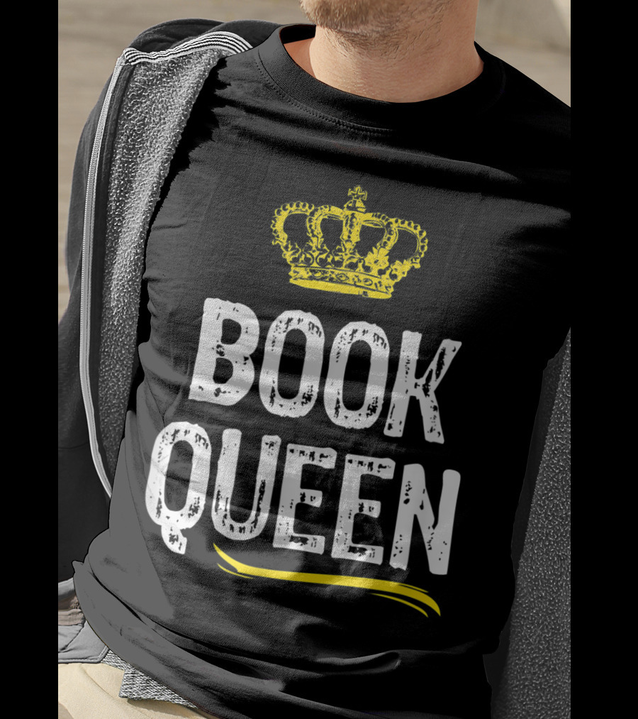 Book Queen Lover Funny Cool Crown T-Shirt