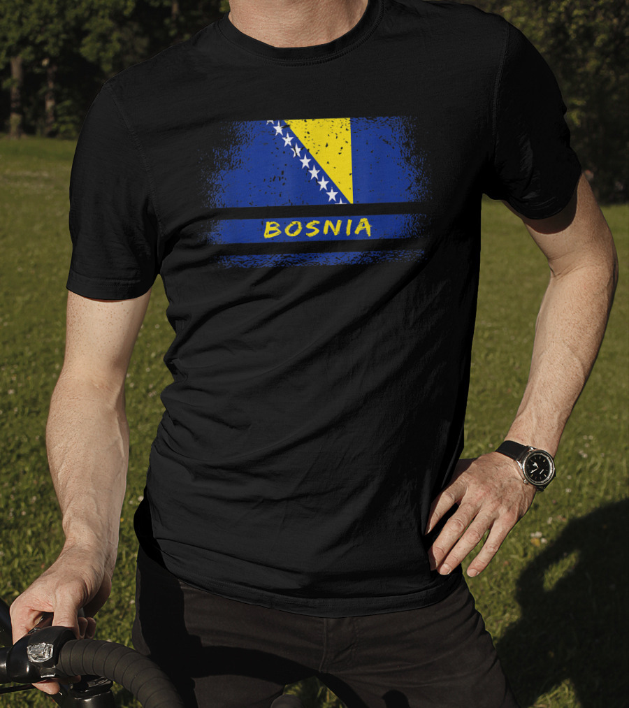 Bosnia Flag Vintage Sarajevo T-Shirt