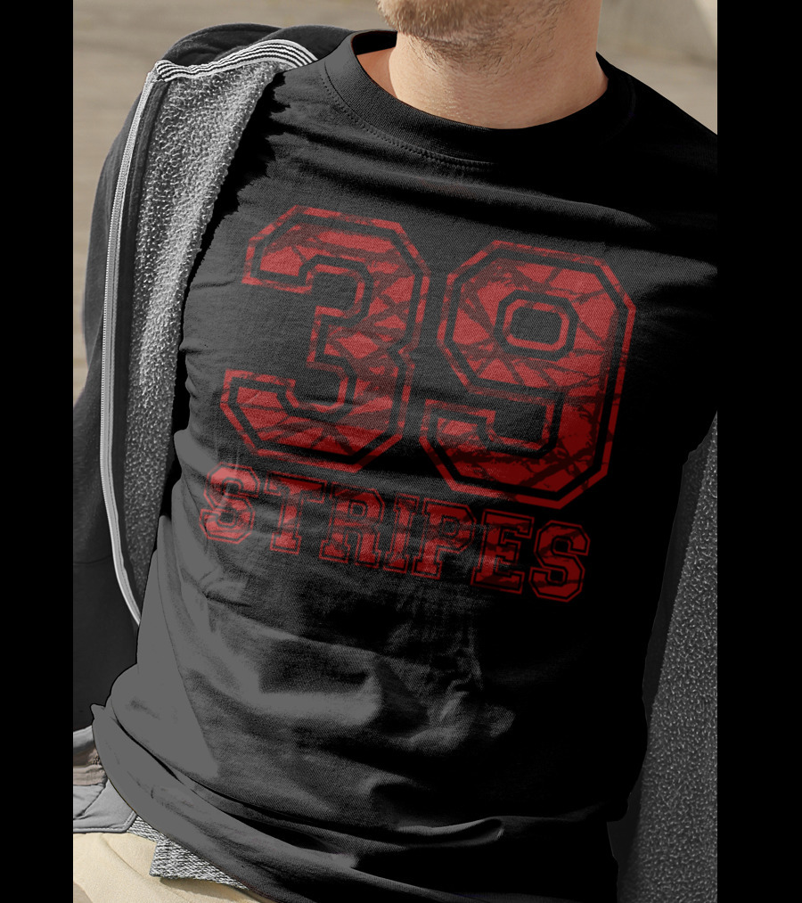 39 Stripes We Are Healed Isaiah 535 Cross T-Shirt