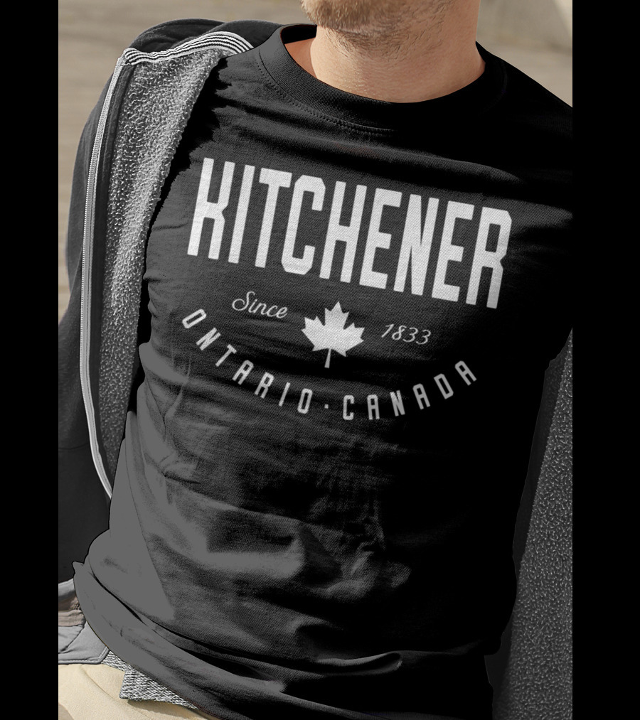 Kitchener Ontario Canada Since 1833 Maple Leaf T-Shirt